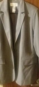 Grey pinstripe blazer